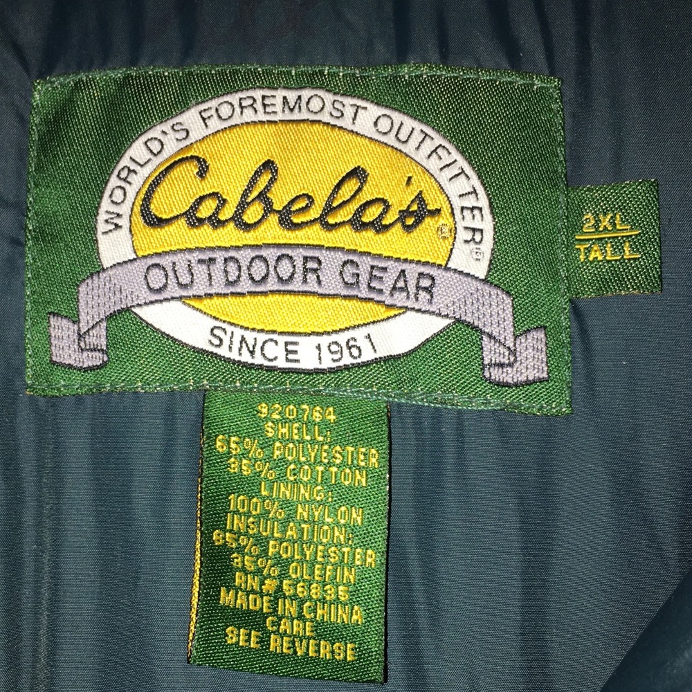 NWOT 2XL Tall Cabelas Coat